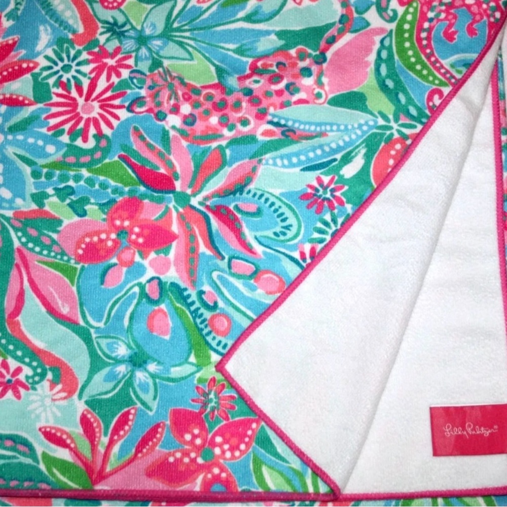 Colorful Floral Beach Towel